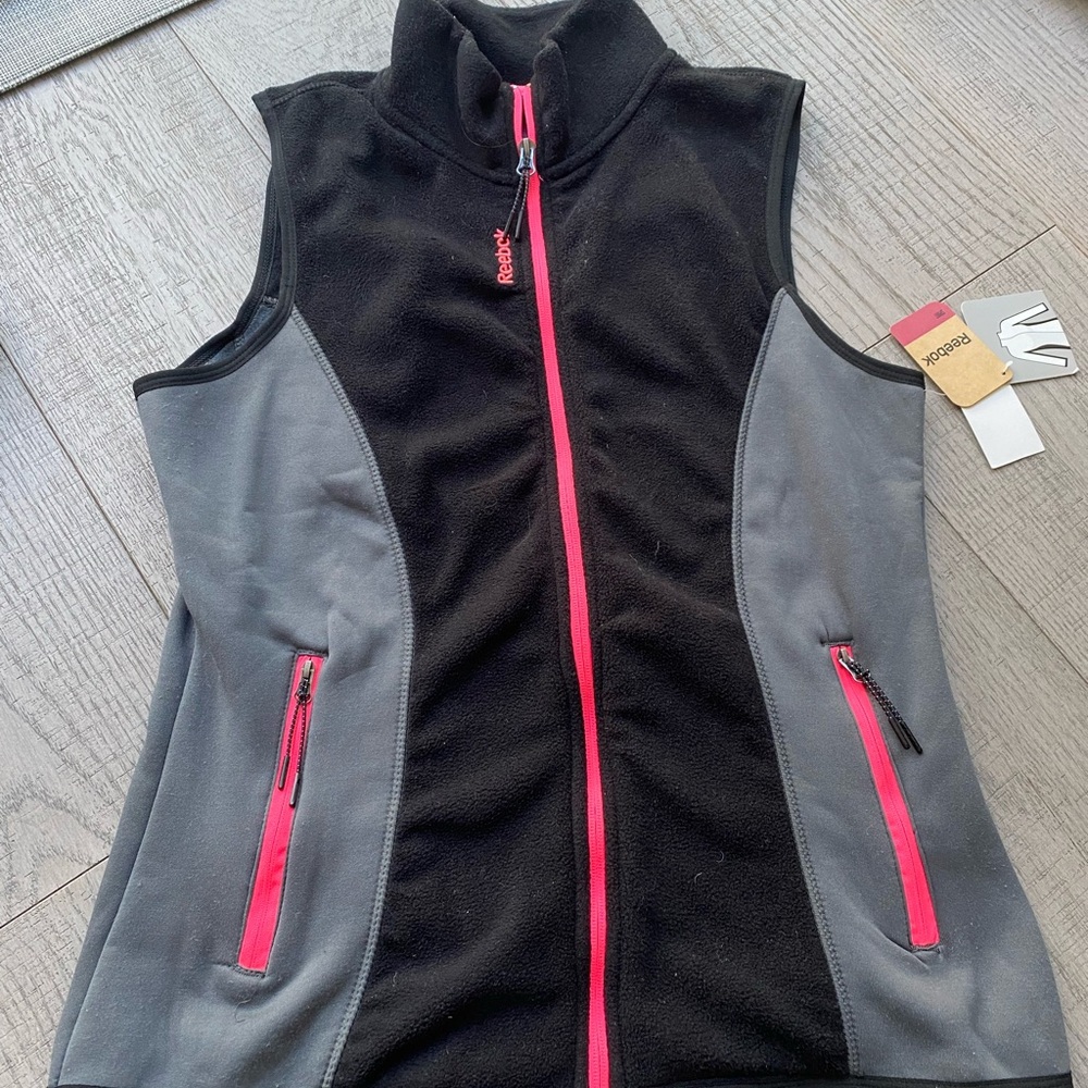 Women's Black and Gray Vest